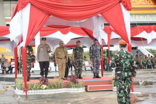 Apel Siaga Karhutla, Wagubri: Seluruh Stakeholder Berkolaborasi Wujudkan Riau Bebas Asap   